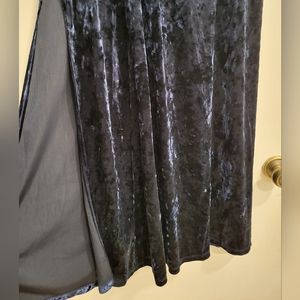 Forever 21 Blue Velvet Skirt
